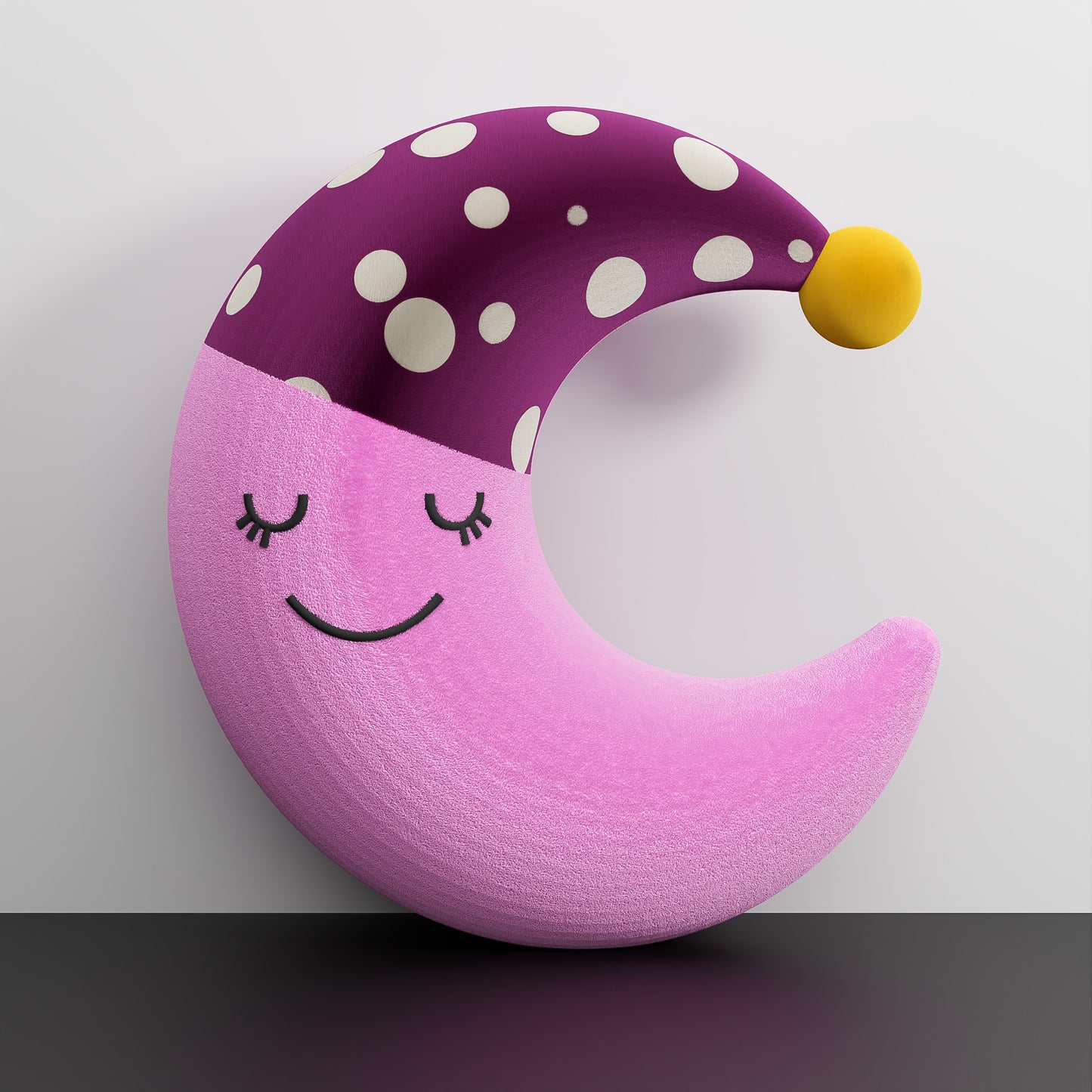 Hilali Plüschmond Pink
